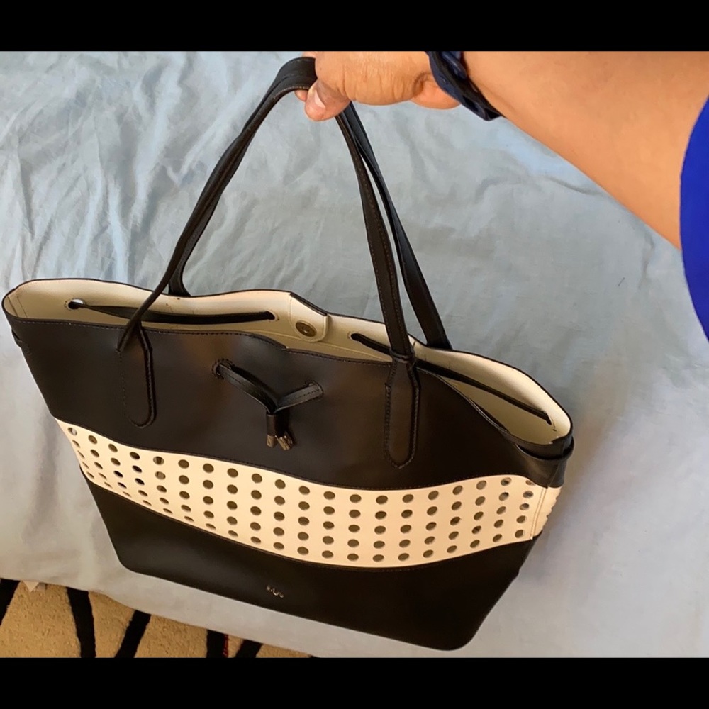 BW Leather Lauren by RL Peekaboo Tote